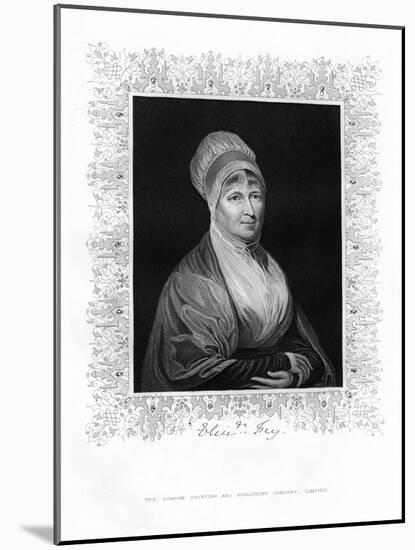 Elizabeth Fry, British Philanthropist, 19th Century-J Cochran-Mounted Giclee Print