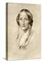 Elizabeth Gaskell, British 19th Century Novelist-George Richmond-Stretched Canvas