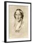 Elizabeth Gaskell, British 19th Century Novelist-George Richmond-Framed Giclee Print