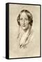 Elizabeth Gaskell, British 19th Century Novelist-George Richmond-Framed Stretched Canvas