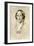 Elizabeth Gaskell, British 19th Century Novelist-George Richmond-Framed Giclee Print