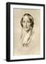 Elizabeth Gaskell, British 19th Century Novelist-George Richmond-Framed Giclee Print