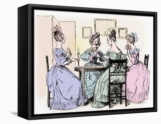 Elizabeth Gaskell Cleghorn - Cranford-Hugh Thomson-Framed Stretched Canvas