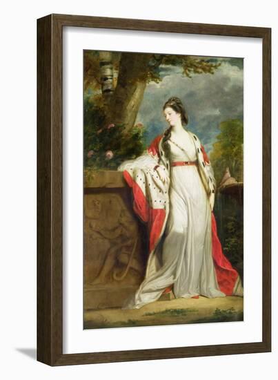 Elizabeth Gunning, Duchess of Hamilton and Duchess of Argyll, c.1760-Sir Joshua Reynolds-Framed Giclee Print