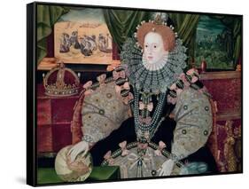 Elizabeth I, Armada Portrait, circa 1588-George Gower-Framed Stretched Canvas