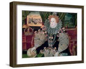 Elizabeth I, Armada Portrait, circa 1588-George Gower-Framed Giclee Print