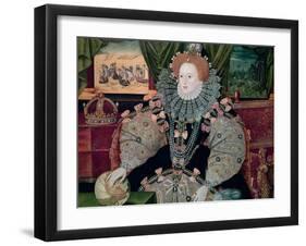 Elizabeth I, Armada Portrait, circa 1588-George Gower-Framed Giclee Print