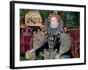 Elizabeth I, Armada Portrait, circa 1588-George Gower-Framed Giclee Print