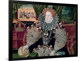 Elizabeth I, Armada Portrait, circa 1588-George Gower-Framed Giclee Print