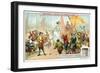 Elizabeth I of England Amongst Her Navy's Sailors-null-Framed Giclee Print