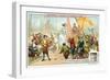 Elizabeth I of England Amongst Her Navy's Sailors-null-Framed Giclee Print