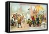 Elizabeth I of England Amongst Her Navy's Sailors-null-Framed Stretched Canvas