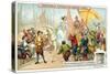 Elizabeth I of England Amongst Her Navy's Sailors-null-Stretched Canvas