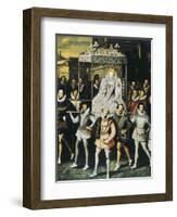 Elizabeth I of England, Called "The Virgin Queen" (1533-1603)-null-Framed Art Print