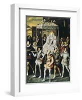 Elizabeth I of England, Called "The Virgin Queen" (1533-1603)-null-Framed Art Print