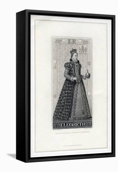 Elizabeth I of England, (Late 19th Centur)-W Ridgway-Framed Stretched Canvas