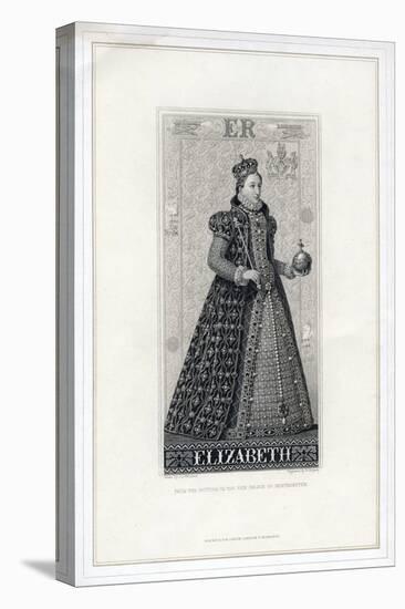 Elizabeth I of England, (Late 19th Centur)-W Ridgway-Stretched Canvas