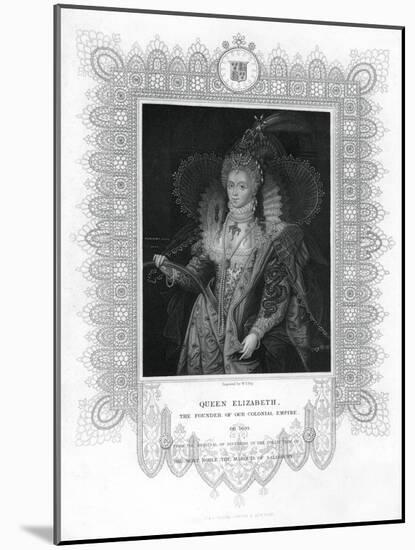 Elizabeth I of England-William Thomas Fry-Mounted Giclee Print