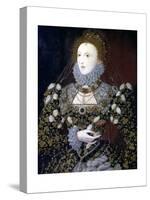 Elizabeth I, Queen of England and Ireland, 1575-Nicholas Hilliard-Stretched Canvas