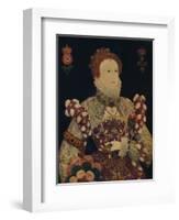 Elizabeth I, Queen of England and Ireland, c1574-Nicholas Hilliard-Framed Giclee Print