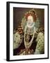 Elizabeth I, Queen of England and Ireland, C1588, (C1902-190)-George Gower-Framed Giclee Print