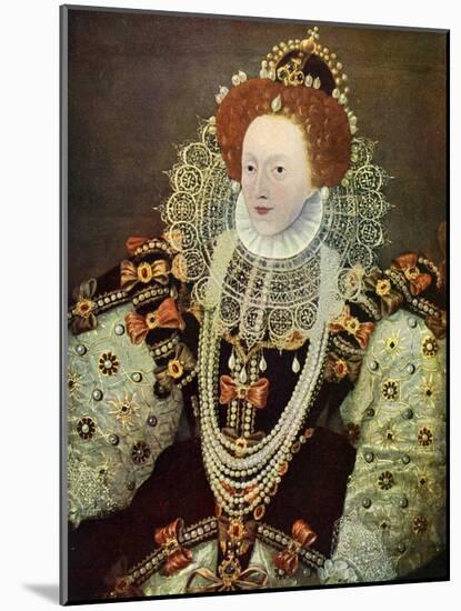 Elizabeth I, Queen of England and Ireland, C1588, (C1902-190)-George Gower-Mounted Giclee Print