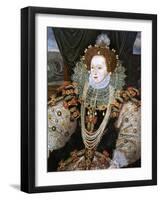 Elizabeth I, Queen of England and Ireland, C1588-George Gower-Framed Giclee Print