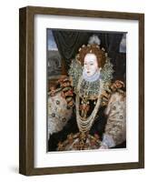 Elizabeth I, Queen of England and Ireland, C1588-George Gower-Framed Giclee Print