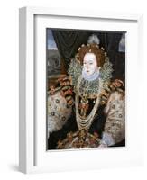 Elizabeth I, Queen of England and Ireland, C1588-George Gower-Framed Giclee Print