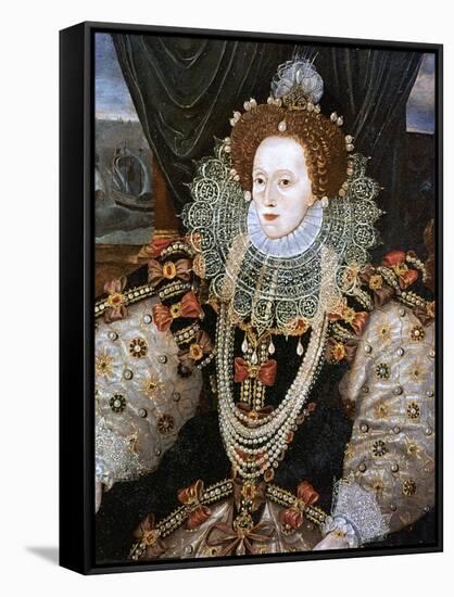 Elizabeth I, Queen of England and Ireland, C1588-George Gower-Framed Stretched Canvas