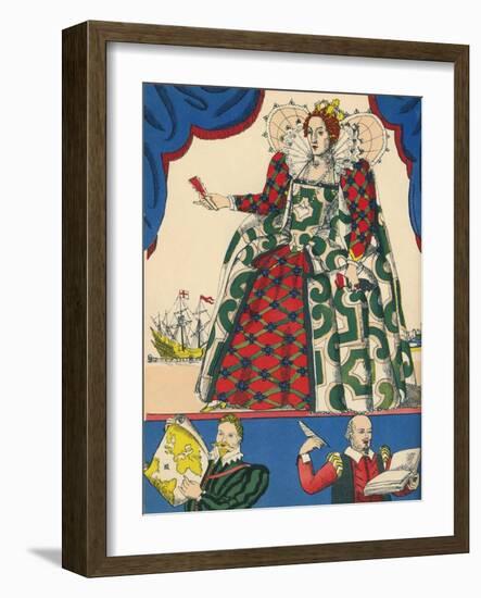 Elizabeth I, Queen of England from 1558, (1932)-Rosalind Thornycroft-Framed Giclee Print