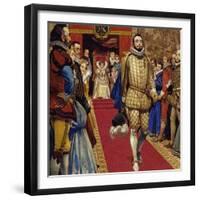 Elizabeth I Sentenced Him to Imprisonment for Secretly Marrying-Alberto Salinas-Framed Giclee Print