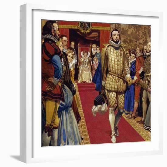 Elizabeth I Sentenced Him to Imprisonment for Secretly Marrying-Alberto Salinas-Framed Giclee Print