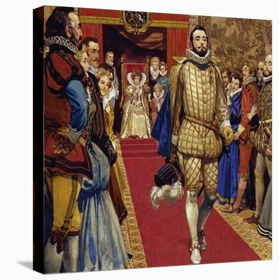 Elizabeth I Sentenced Him to Imprisonment for Secretly Marrying-Alberto Salinas-Stretched Canvas