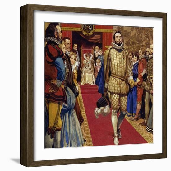 Elizabeth I Sentenced Him to Imprisonment for Secretly Marrying-Alberto Salinas-Framed Giclee Print