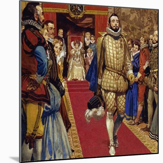 Elizabeth I Sentenced Him to Imprisonment for Secretly Marrying-Alberto Salinas-Mounted Giclee Print