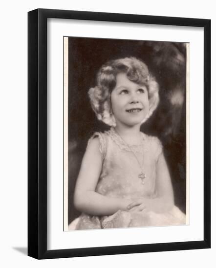 Elizabeth II as a Young Girl-null-Framed Photographic Print