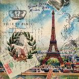 Eiffel Post Square-Elizabeth Jordan-Art Print