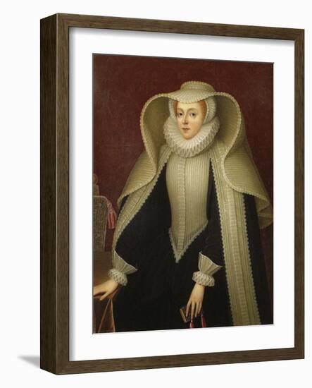 Elizabeth, Lady Hoby, Née Elizabeth Cooke (1528-160), Late 18th Cent.-Henry Bone-Framed Giclee Print