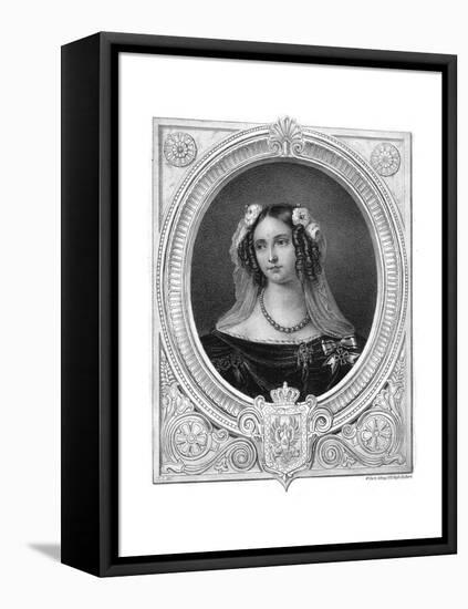 Elizabeth Louise, Queen of Prussia, 19th Century-W Clerk-Framed Stretched Canvas