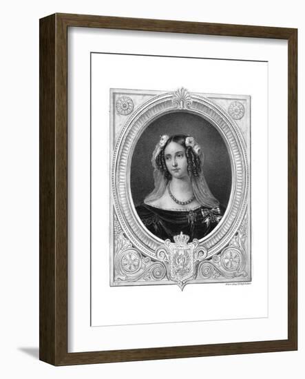 Elizabeth Louise, Queen of Prussia, 19th Century-W Clerk-Framed Giclee Print