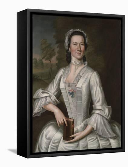 Elizabeth Moffatt Sherburne, c.1750-John Greenwood-Framed Stretched Canvas