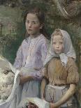 French War Orphan in Penmarch, Brittany-Elizabeth Nourse-Framed Stretched Canvas