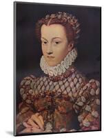 Elizabeth of Austria, (1554-1592), wife of King Charles IX (1550-1574), c1571, (1911)-Francois Clouet-Mounted Giclee Print