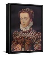 Elizabeth of Austria, (1554-1592), wife of King Charles IX (1550-1574), c1571, (1911)-Francois Clouet-Framed Stretched Canvas