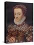 Elizabeth of Austria, (1554-1592), wife of King Charles IX (1550-1574), c1571, (1911)-Francois Clouet-Stretched Canvas