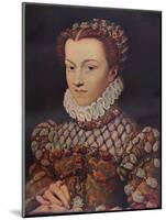 Elizabeth of Austria, (1554-1592), wife of King Charles IX (1550-1574), c1571, (1911)-Francois Clouet-Mounted Giclee Print