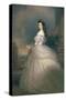 Elizabeth of Bavaria (1837-98), Empress of Austria, Wife of Emperor Franz Joseph (1830-1916)-Franz Xaver Winterhalter-Stretched Canvas