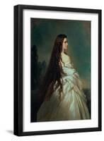 Elizabeth of Bavaria (1837-98), Wife of Emperor Franz Joseph I of Austria (1830-1916)-Franz Xaver Winterhalter-Framed Giclee Print