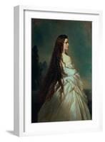 Elizabeth of Bavaria (1837-98), Wife of Emperor Franz Joseph I of Austria (1830-1916)-Franz Xaver Winterhalter-Framed Giclee Print